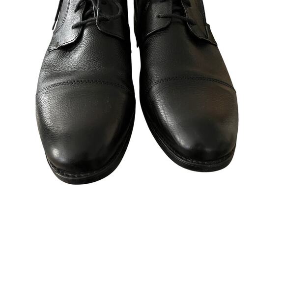 Belvedere Men 13  Studio Oxford Shoes Duke Black Leather Cap Toe Brazil Classic‎ - Picture 6 of 12